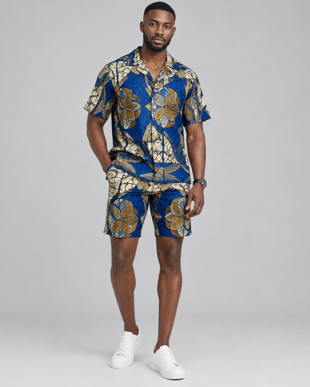 Men's Ankara Shirt & Shorts