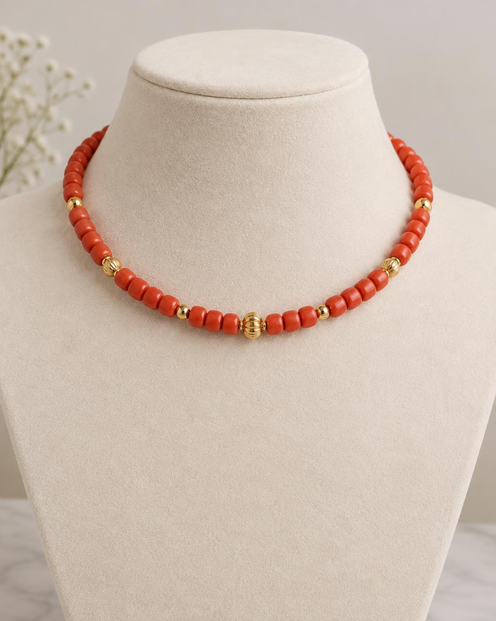Coral Fashion Choker
